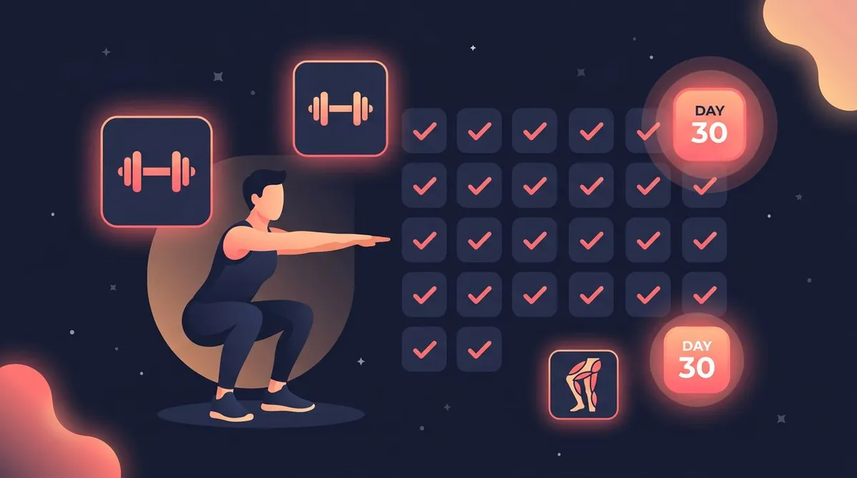 30 Day Squat Challenge: Plan + Chart (2026)